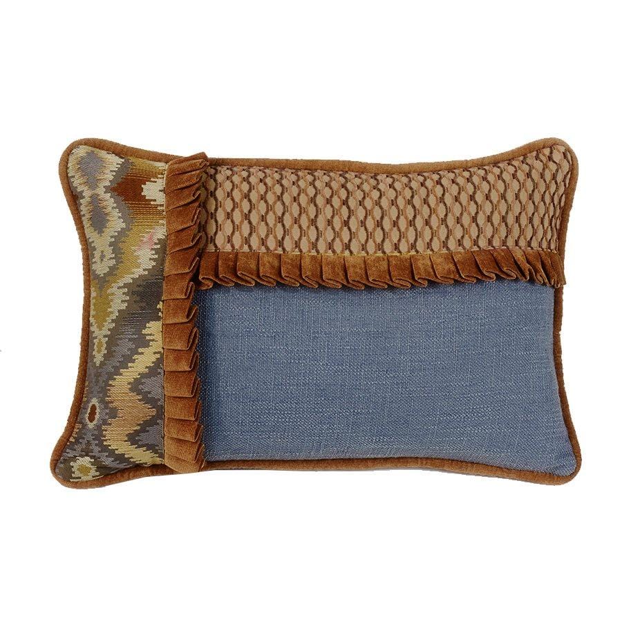 Lexington Pieced Southwestern Lumbar Pillow w/ Ruffles Sale-Pillow
