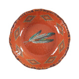 Tossed Feather Melamine Serving Bowl Serving Bowl
