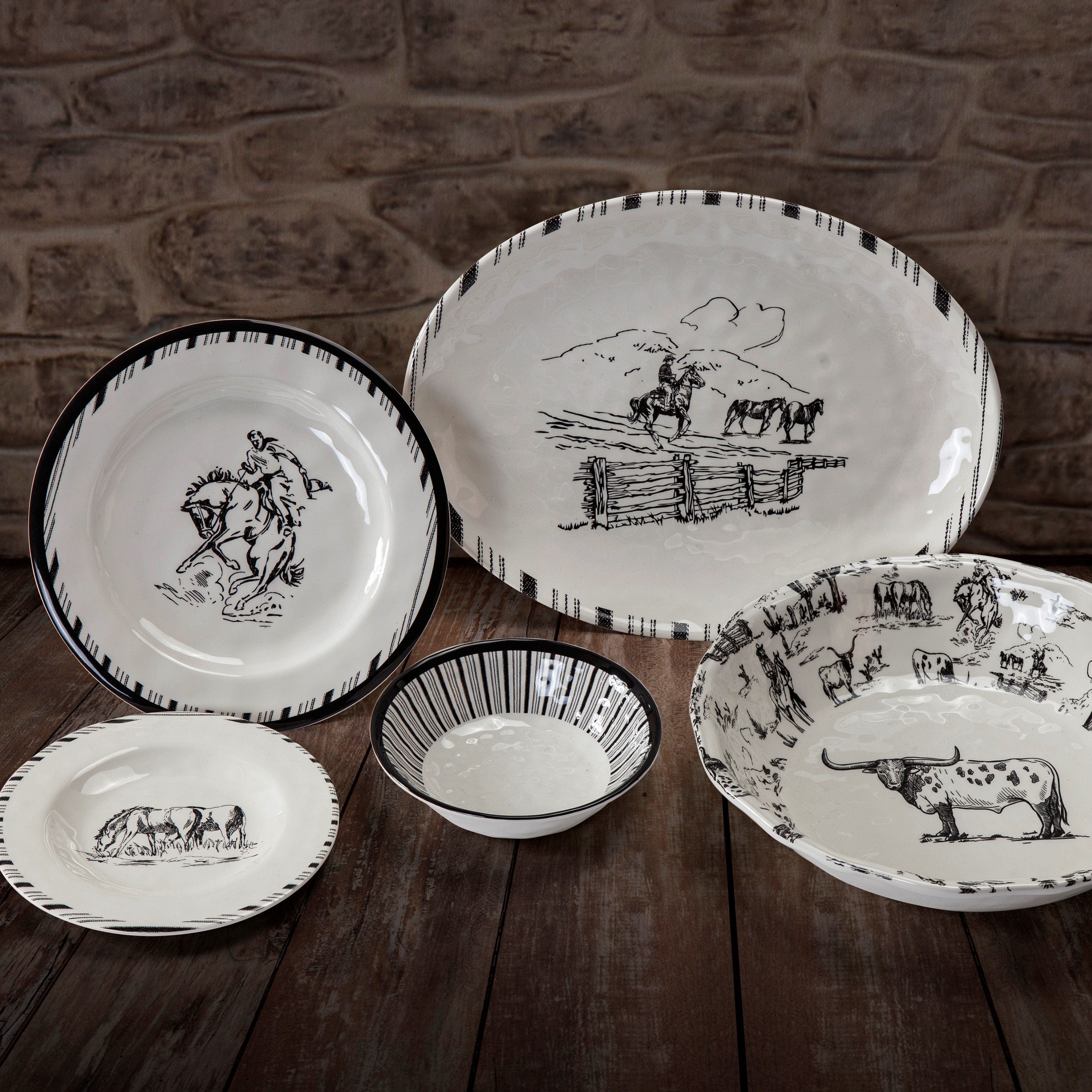 Ranch Life Melamine Serving Platter Serving Platter
