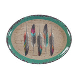 Tossed Feather Melamine Serving Platter Serving Platter