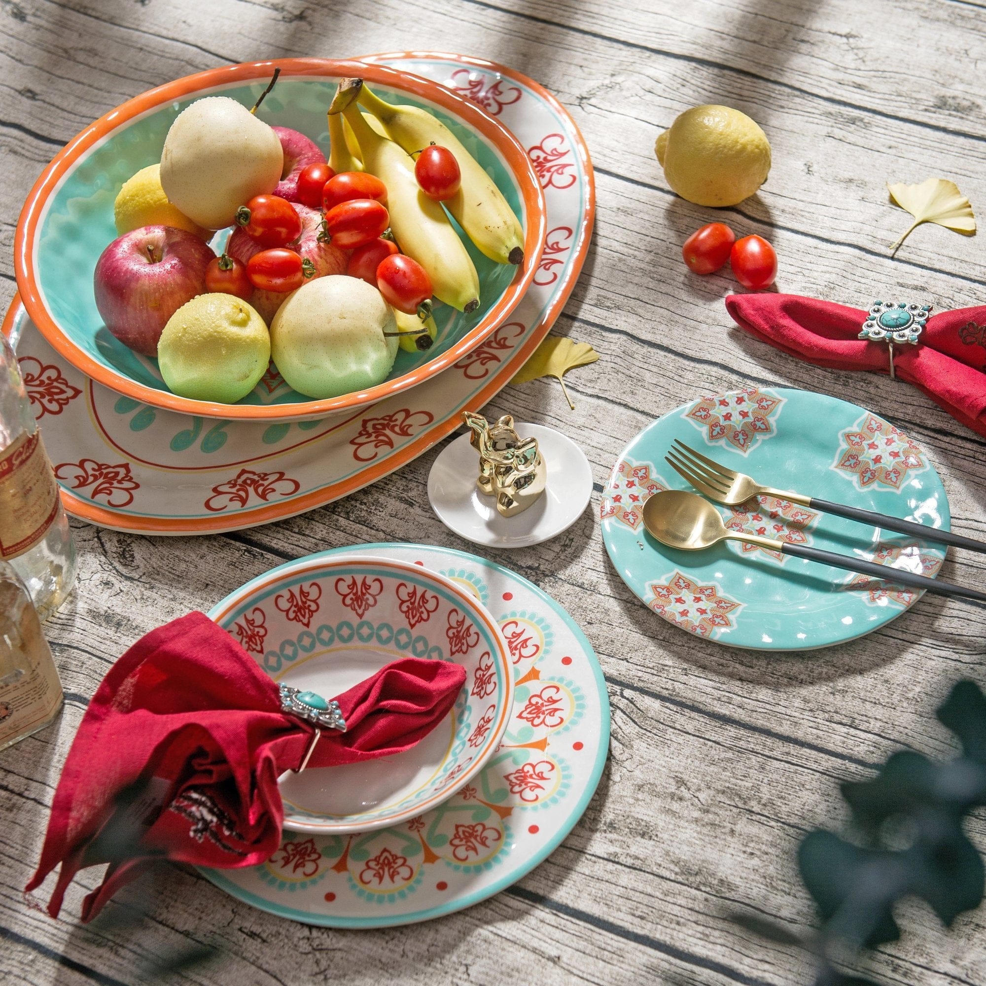 Western Motif Melamine Serving Platter (EA) Serving Platter