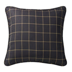 Ashbury Black Woven Tweed Euro Sham Sham