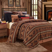 Bayfield Reversible Moose & Houndstooth Euro Sham Sham