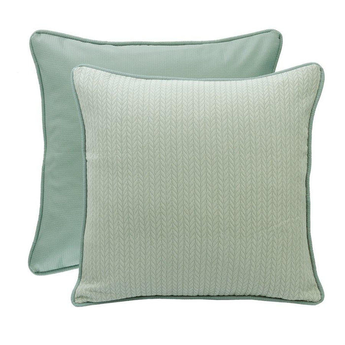 Belmont Reversible Seafoam Green Textured Euro Sham Sham