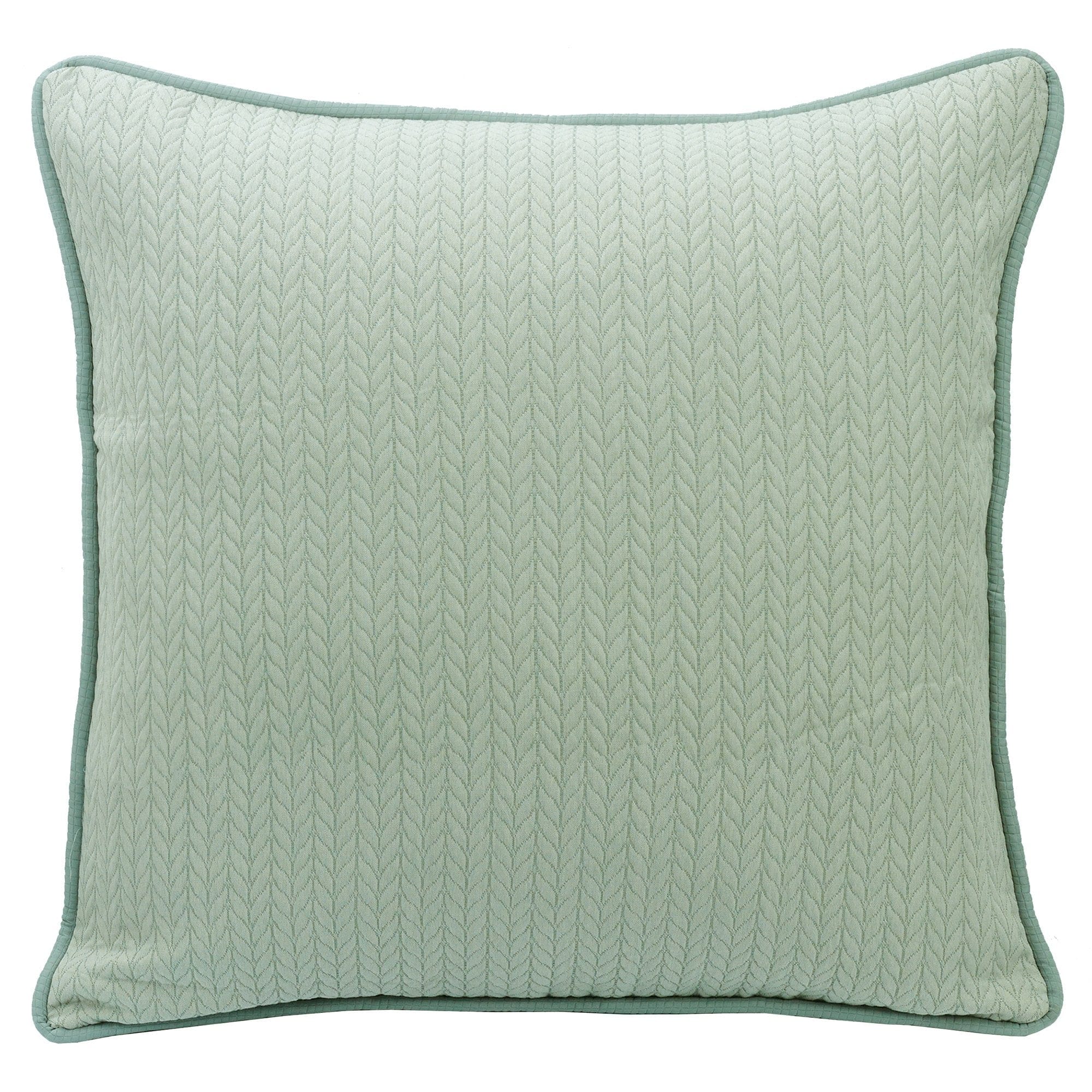 Belmont Reversible Seafoam Green Textured Euro Sham Sham