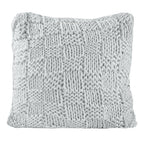 Chess Knit Euro Sham Gray Sham