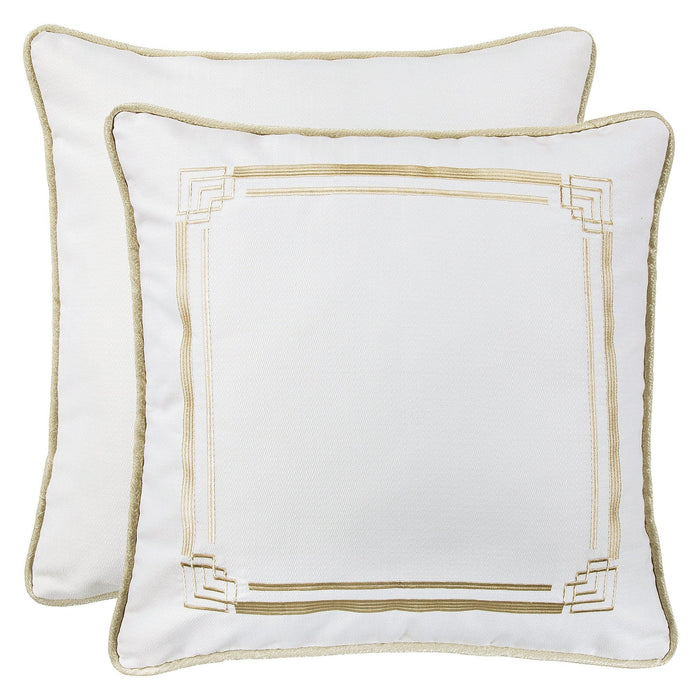 Hollywood Golden Chevron Reversible Euro Sham Sham