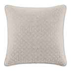 Anna Diamond Quilted Euro Sham Light Tan Sham