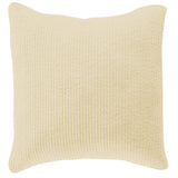 Stonewashed Cotton Quilted Velvet Euro Sham Light Tan Sham