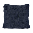 Chess Knit Euro Sham Navy Sham