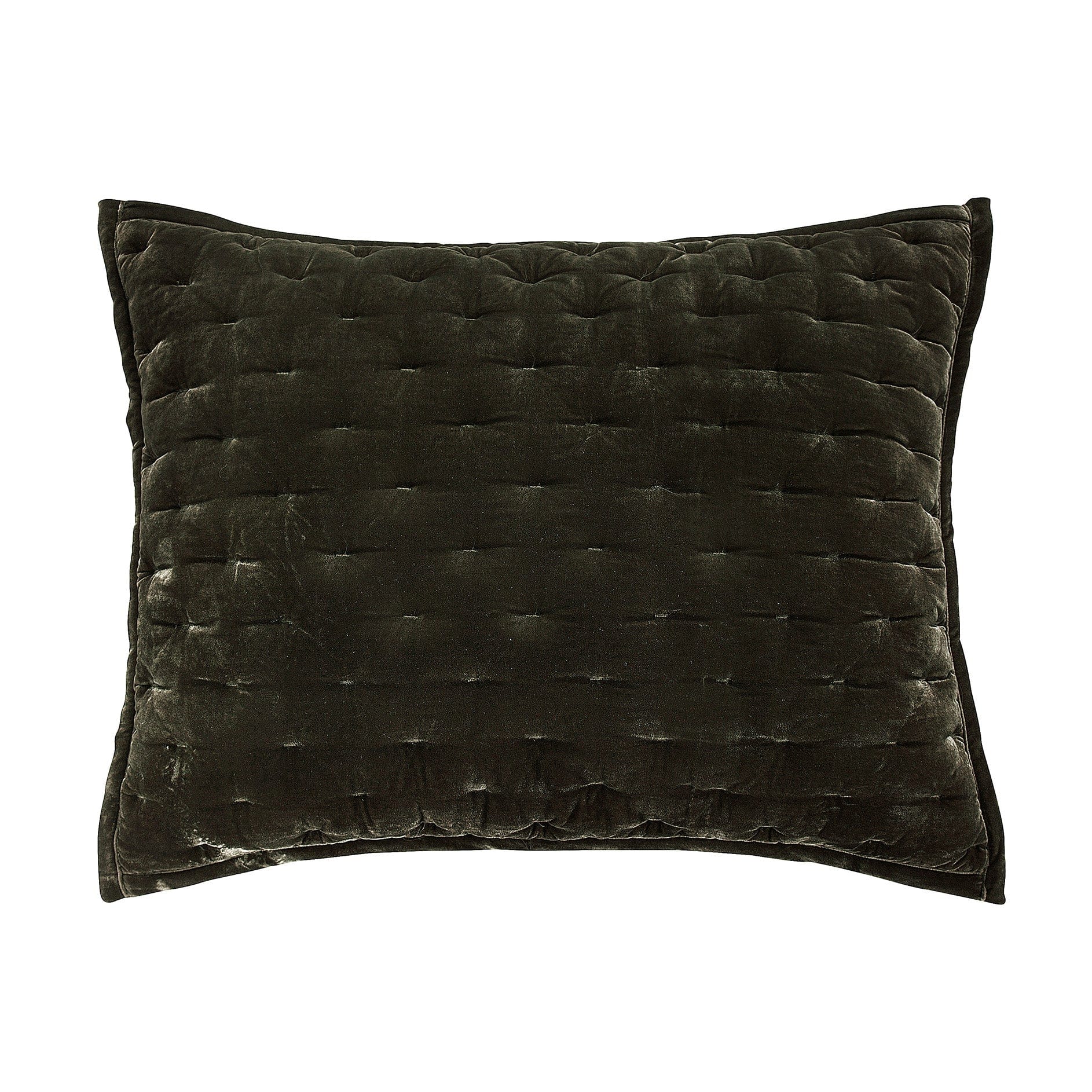 Stella Faux Silk Velvet Pillow Sham Standard / Fern Green Sham