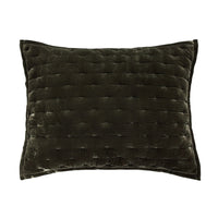 Stella Faux Silk Velvet Pillow Sham Standard / Fern Green Sham