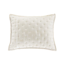 Stella Faux Silk Velvet Pillow Sham Standard / Stone Sham