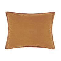 Stonewashed Cotton Canvas Pillow Sham Standard / Terracotta Sham