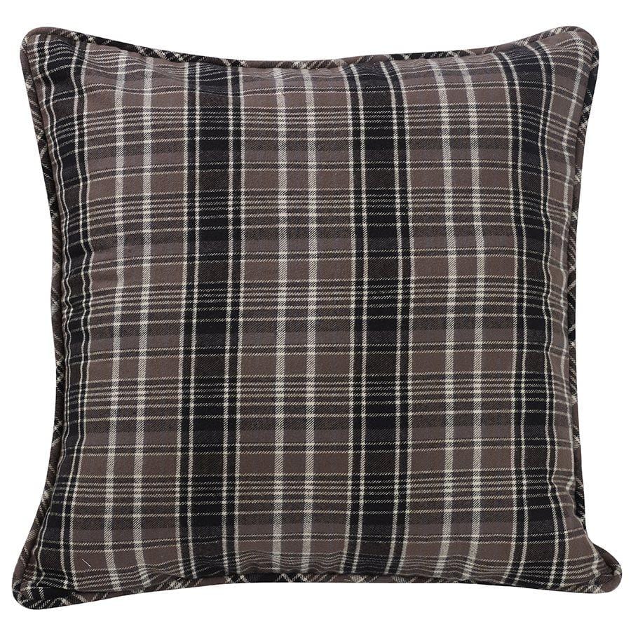 Whistler Black, Gray & Cream Plaid Euro Sham Sham