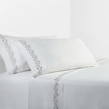 350 Thread Count Scroll Sheet Set, White Sheet