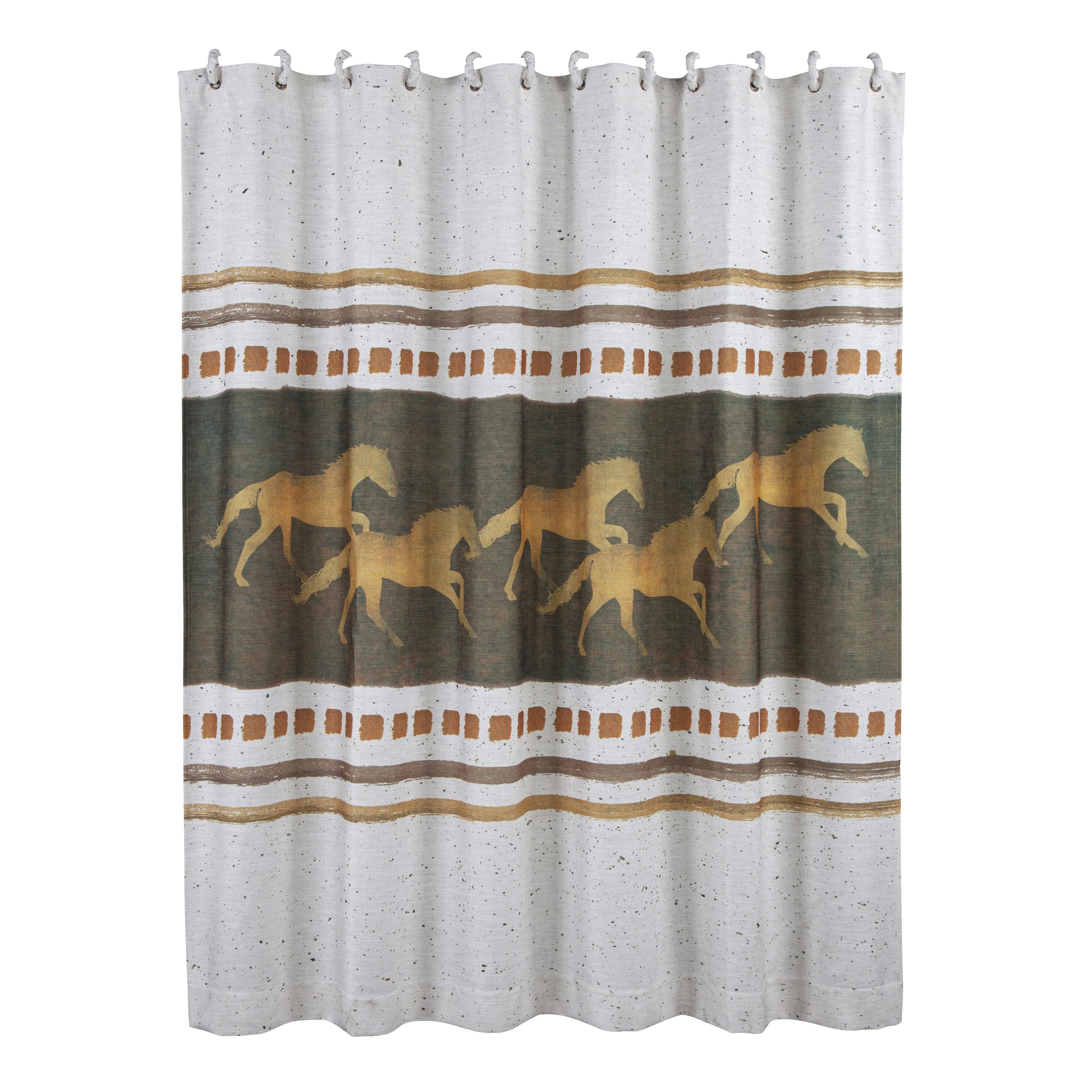 Running Remuda Shower Curtain Shower Curtain