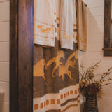 Running Remuda Shower Curtain Shower Curtain