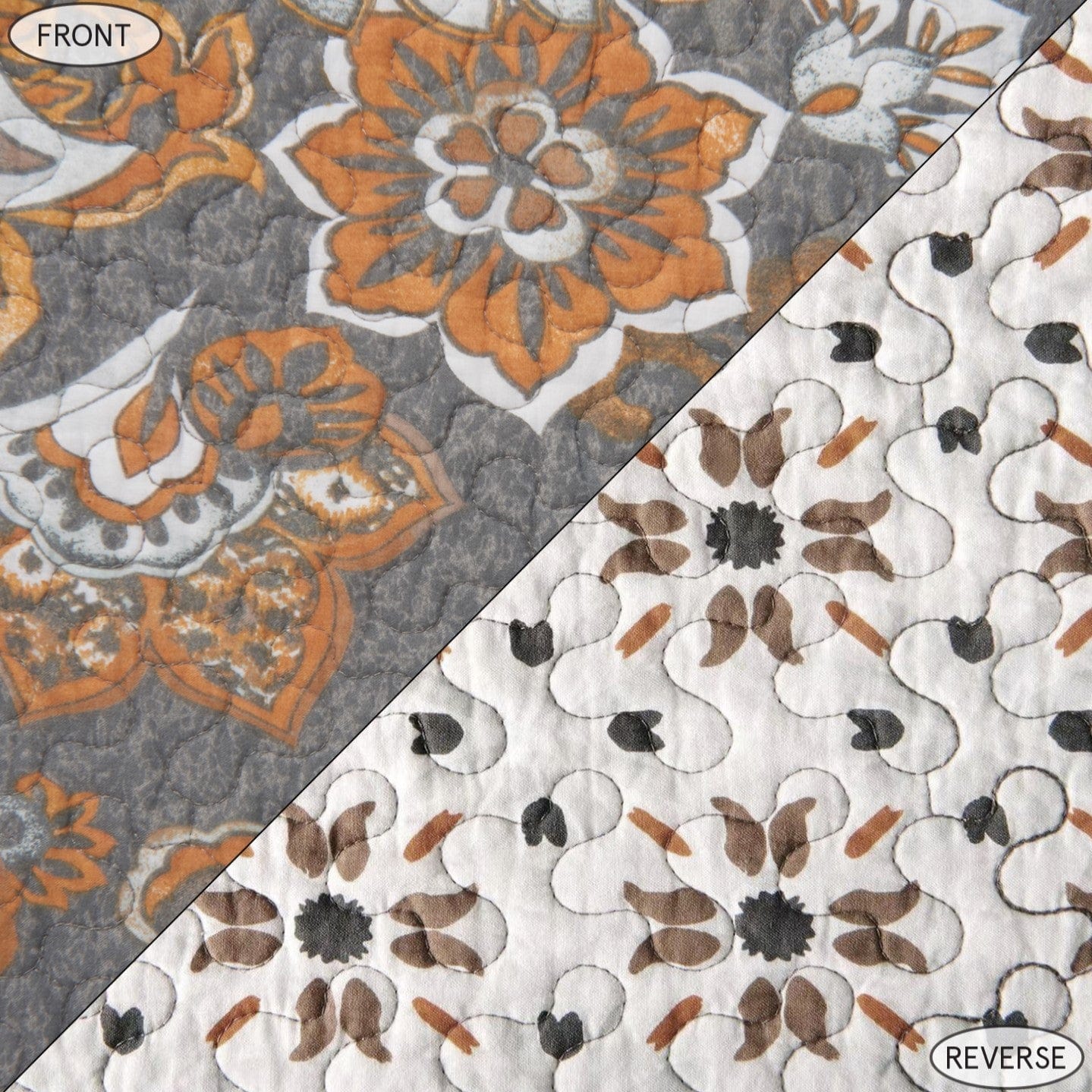 Abbie Western Paisley Swatch, Gray Swatch