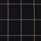 Ashbury Windowpane Black Plaid Swatch Swatch