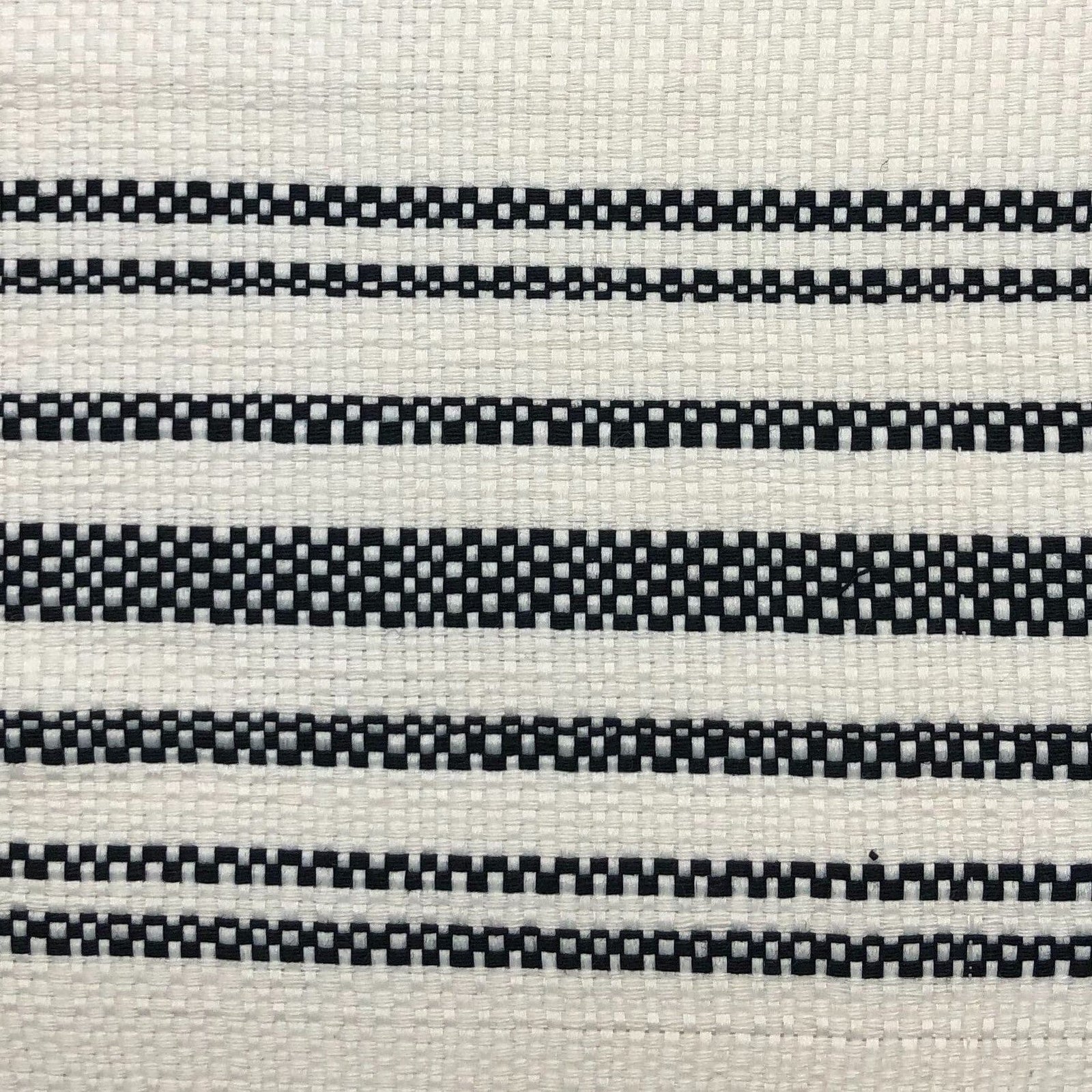 Blackberry Woven Stripe Black Swatch Swatch