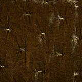 Stella Faux Silk Velvet Quilt Swatch Green Ochre Swatch