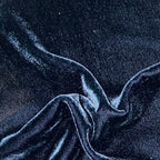 Stella Faux Silk Velvet Swatch Midnight Blue Swatch
