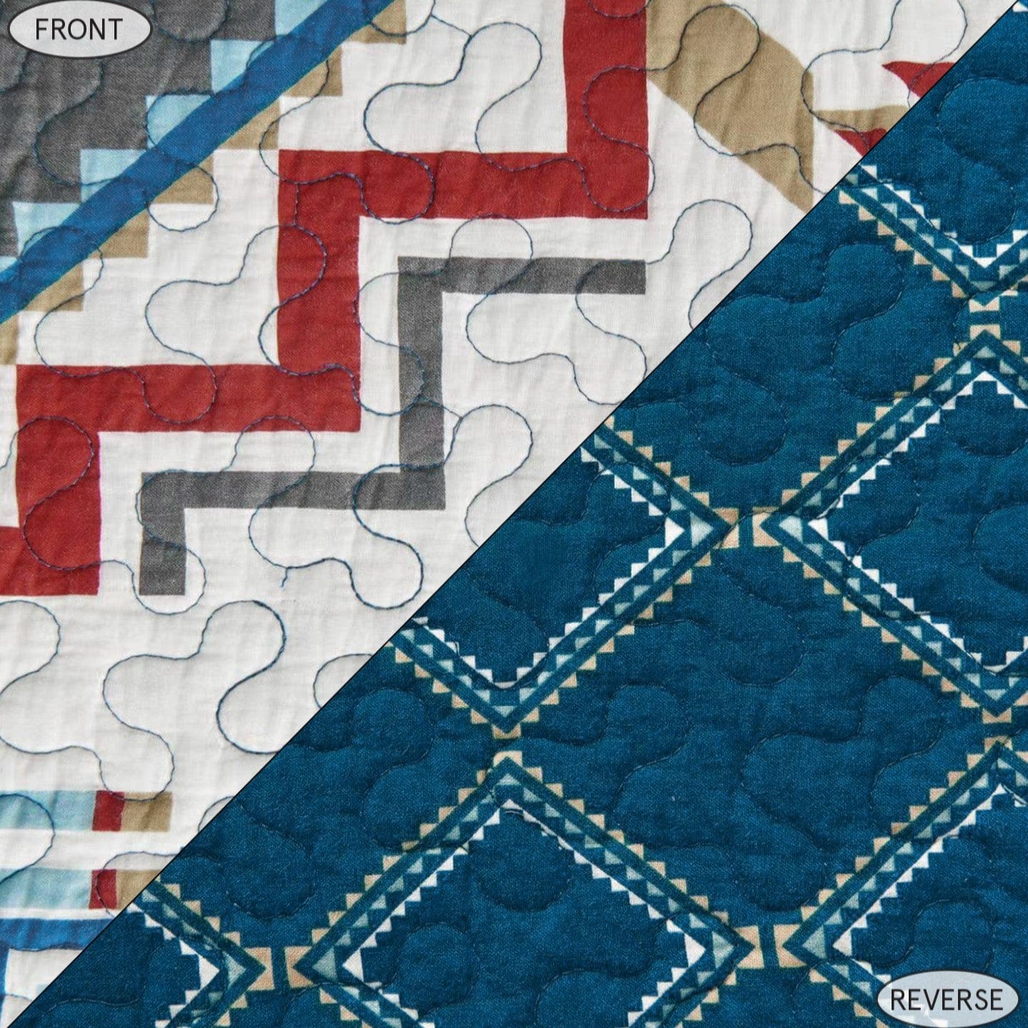 Spirit Valley Quilt Teal Swatch Swatch