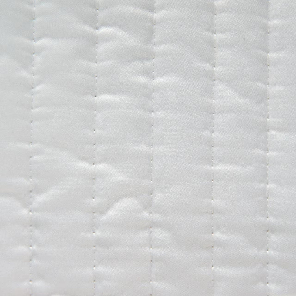 Satin Channel Quilt Swatch Vintage White Swatch
