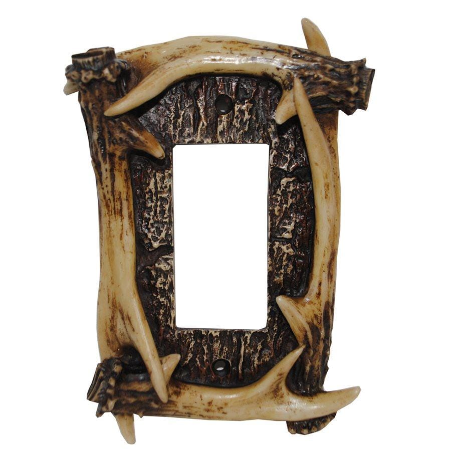 Antler Single Rocker Wall Plate Switch Plates & Outlet Covers