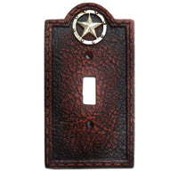 Leather Grain Single Switch Wall Plate Switch Plates & Outlet Covers