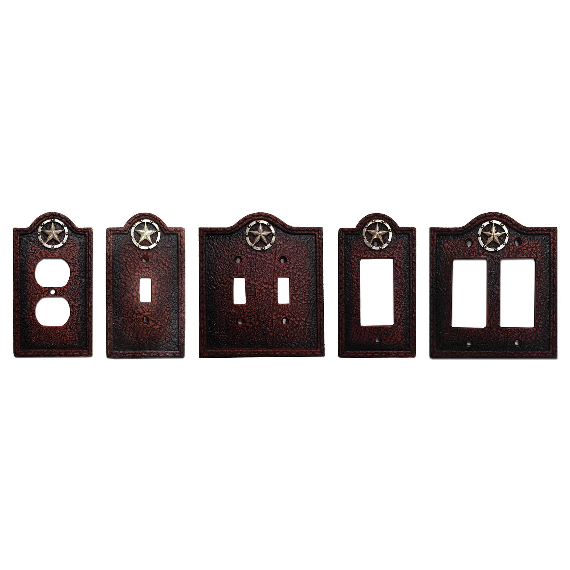 Leather Grain Single Switch Wall Plate Switch Plates & Outlet Covers