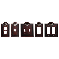 Leather Grain Single Switch Wall Plate Switch Plates & Outlet Covers