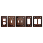 Tooled Resin Double Rocker Wall Switch Plate Switch Plates & Outlet Covers