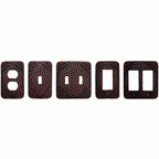 Tooled Resin Weaver Double Rocker Wall Switch Plate Switch Plates & Outlet Covers
