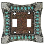Turquoise Double Switch Wall Plate Switch Plates & Outlet Covers