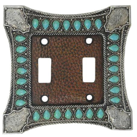 Turquoise Double Switch Wall Plate Switch Plates & Outlet Covers