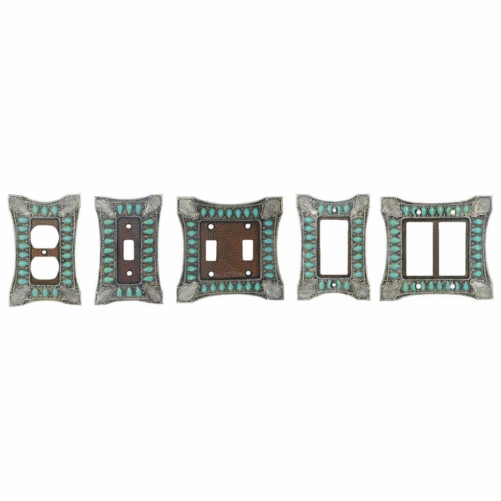 Turquoise Double Switch Wall Plate Switch Plates & Outlet Covers