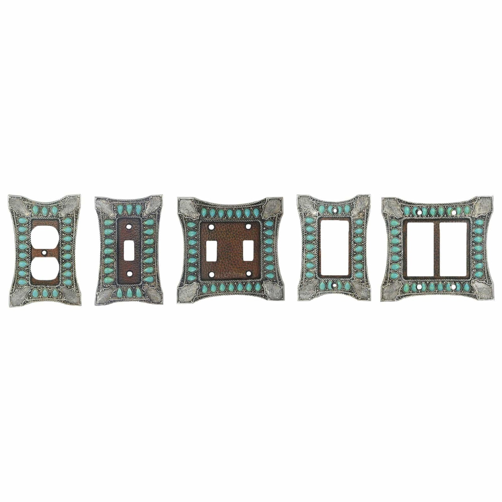 Turquoise Double Switch Wall Plate Switch Plates & Outlet Covers