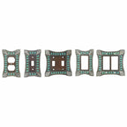 Turquoise Single Outlet Cover Wall Plate Switch Plates & Outlet Covers