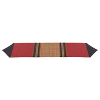 Bayfield Table Runner, Burgundy w/ Houndstooth Table Runner