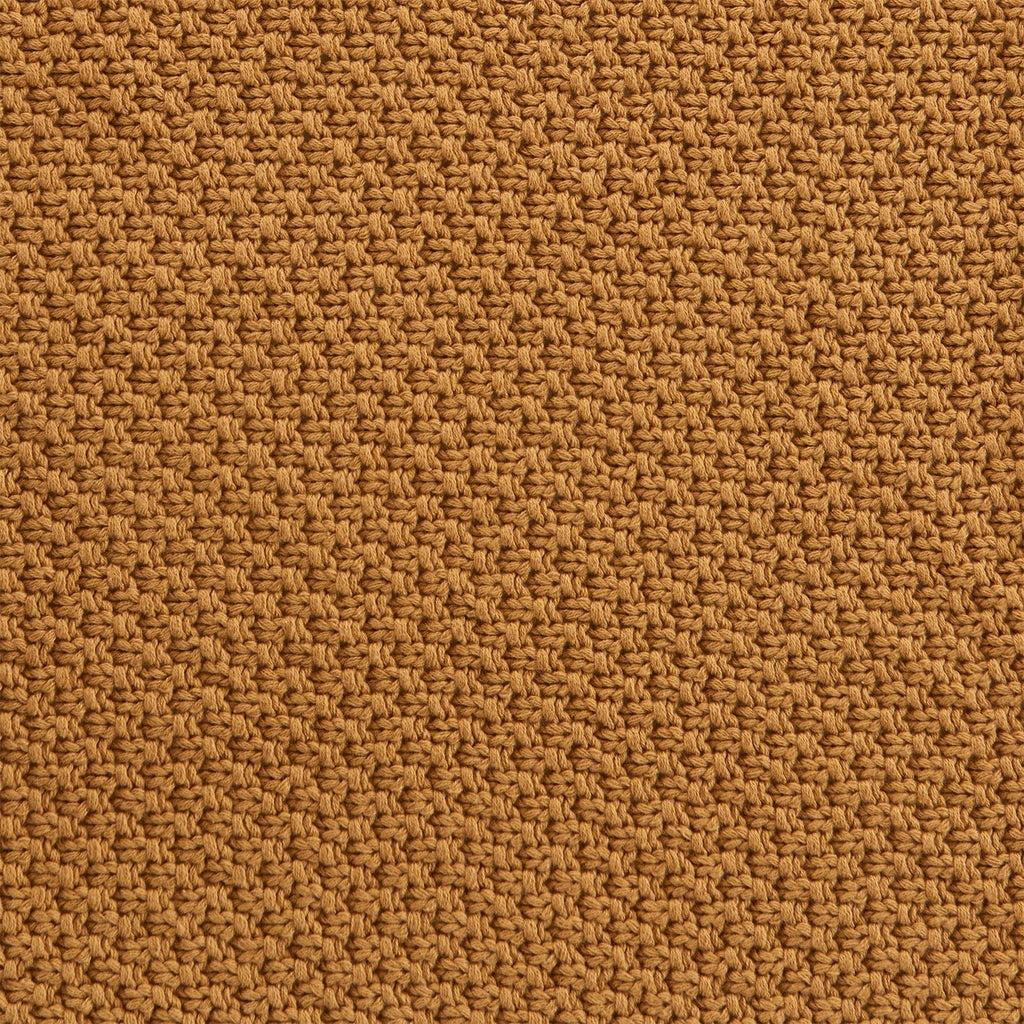 Cotton Knit Blanket Throw