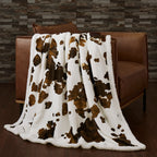 Elsa Cowhide Sherpa Throw, 6 MOQ Throw