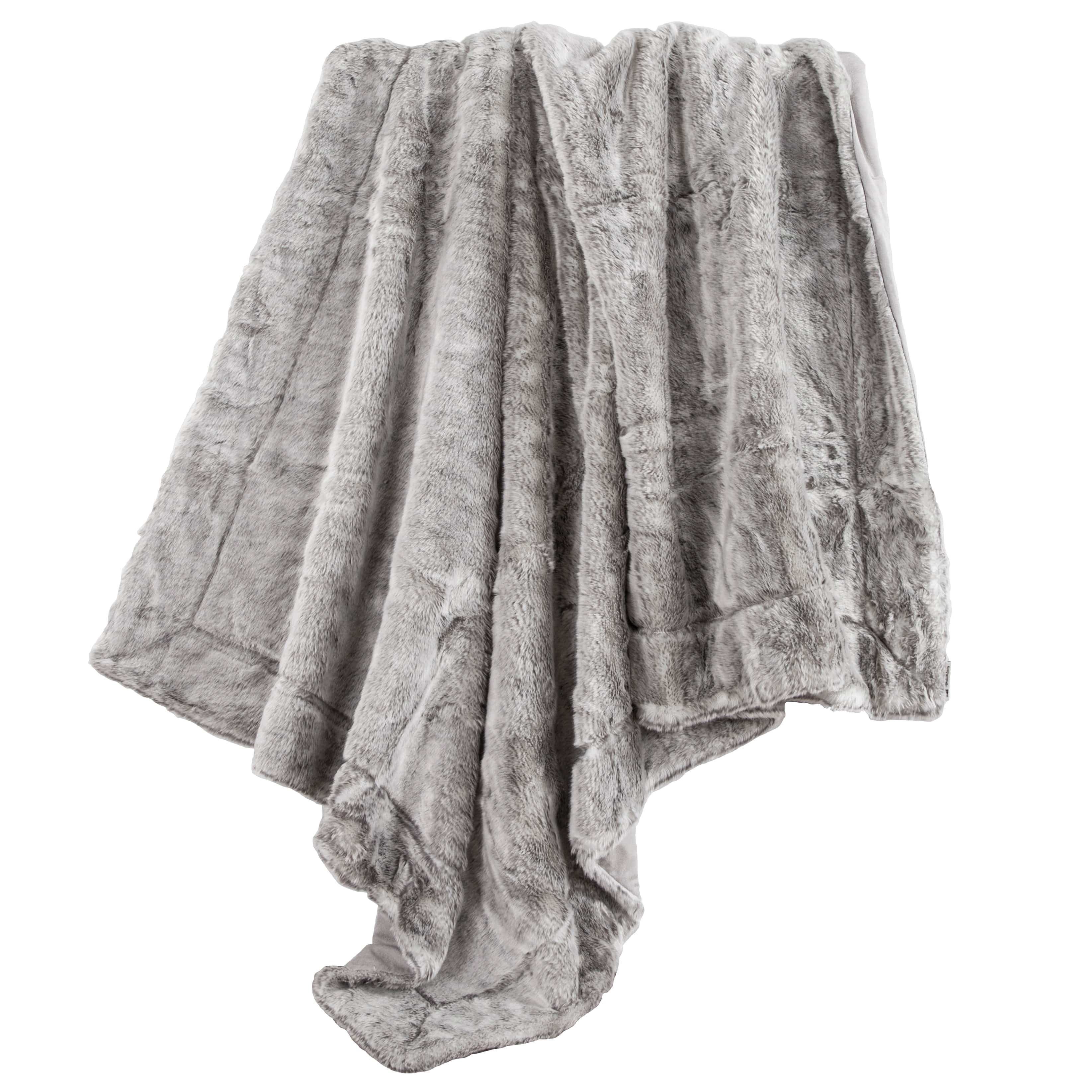 Oversized Arctic Bear Throw, Gray, 50x80 Throw