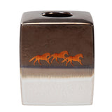 Running Remuda Ceramic Tissue Box Cover Tissue Holder