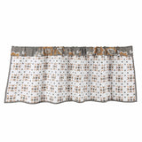 Abbie Western Paisley Quilted Valance, Teal Valance