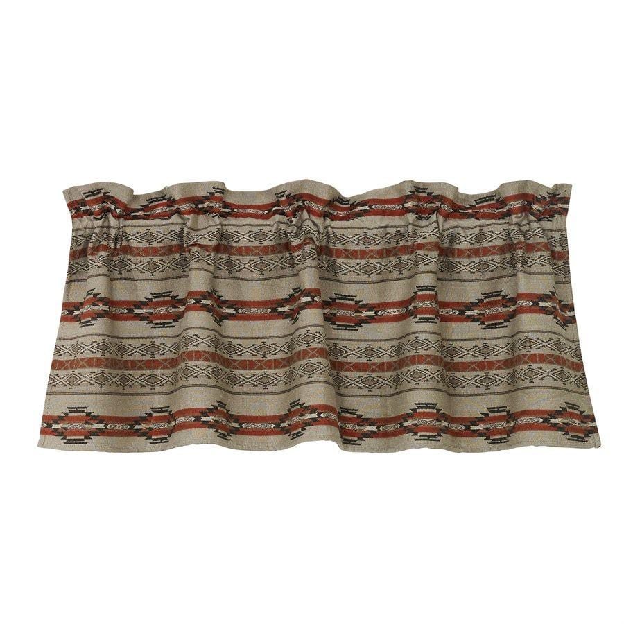 Silverado Rust, Gray & Taupe Kitchen Valance Valance