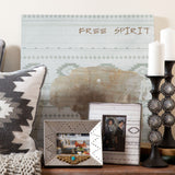 Free Spirit Aztec Buffalo Canvas Southwestern Wall Art Wall Decor